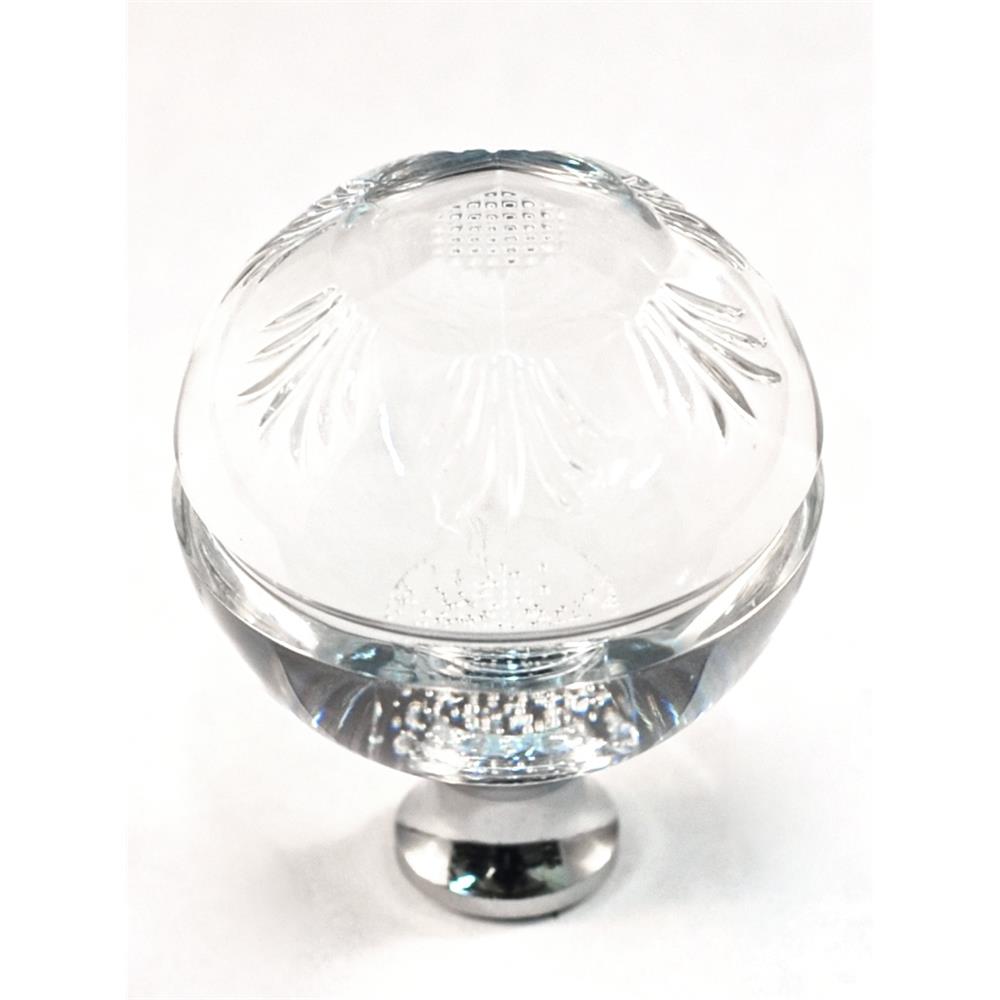Cal Crystal M1111 Crystal Excel ROUND KNOB in Pewter